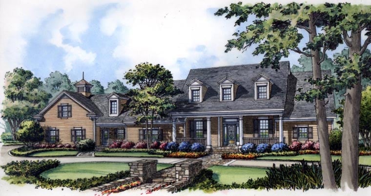 New Colonial Cape Cod House Plan 63381 Family Home Plans