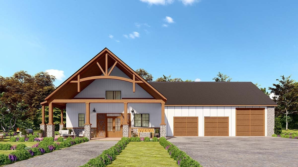 House Plan With RV Garage