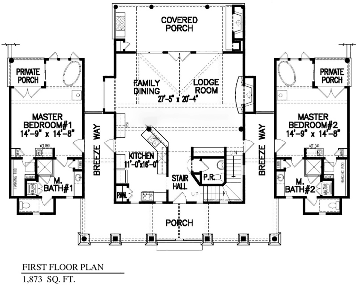 House Plan 2559-00144 - European Plan: 3,327 Square Feet, 4 Bedrooms, 4.5  Bathrooms | Multigenerational house plans, Guest house plans, Dream house  plans