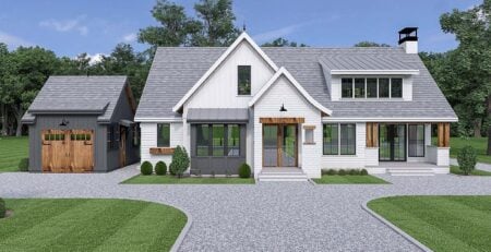 House Plan With Detached Garage