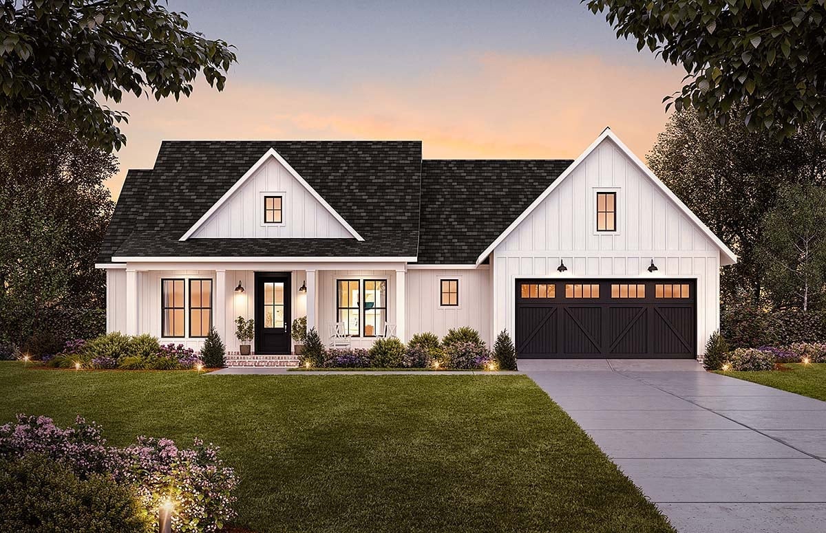 Country Ranch Style Home Plan
