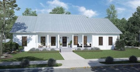 Country Style Ranch House Plan