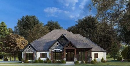 Rustic Traditional Home Plan