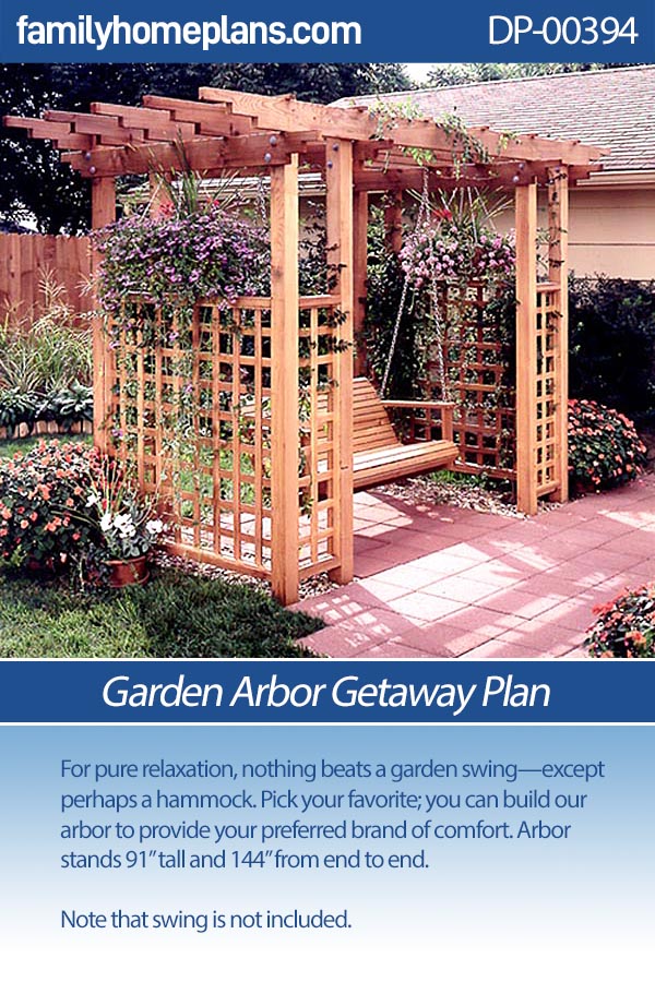Garden Arbor Getaway Woodworking Plan - DP-00394