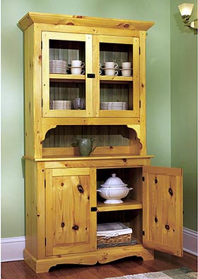 Heirloom Pine Hutch Woodworking Plan - Product Code DP-00453