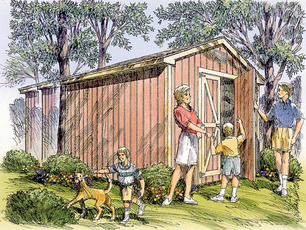 Gable Storage Shed - Project Number 85904