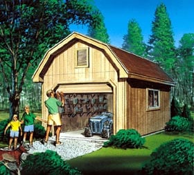 Barn Storage Shed with Overhead Door
- Project Plan 85922