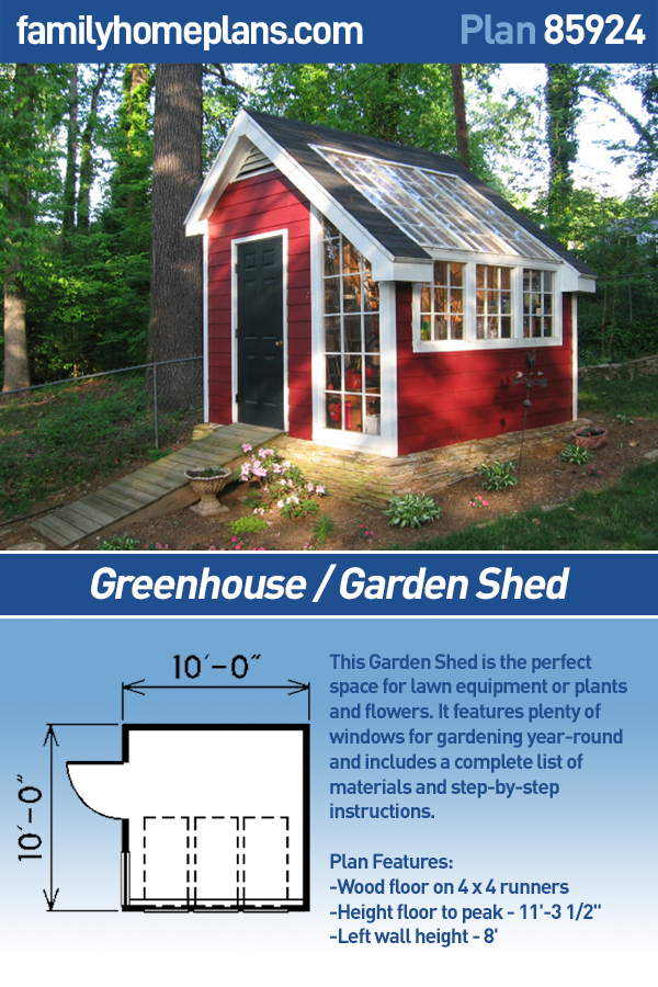 Garden Shed Plan 85924