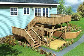 Split-Level Deck & Play Area - Project Plan 90007