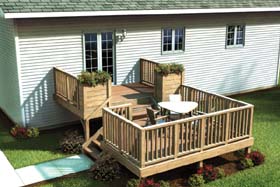 Split Level Simply Fancy Deck - Project Plan 90017